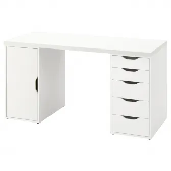 IKEA LAGKAPTEN / ALEX Birou, alb, 140x60 cm