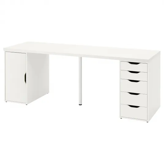 IKEA LAGKAPTEN / ALEX Birou, alb, 200x60 cm
