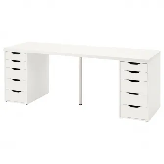IKEA LAGKAPTEN / ALEX Birou, alb, 200x60 cm