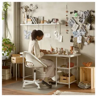 IKEA LAGKAPTEN Blat, alb, 140x60 cm
