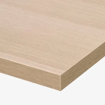IKEA LAGKAPTEN Blat, vopsit alb aspect stejar, 160x80 cm
