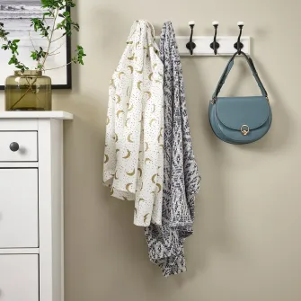 IKEA LANDKRABBA Cuier 5 agatatori, alb, 50 cm