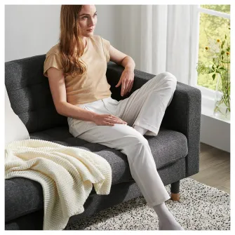 IKEA LANDSKRONA Canapea modulara 5 locuri, cu sezlonguri/Gunnared gri inchis/metal
