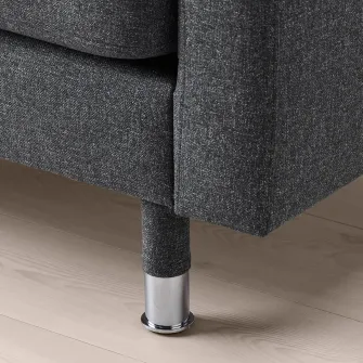 IKEA LANDSKRONA Sezlong complementar, Gunnared gri inchis/metal