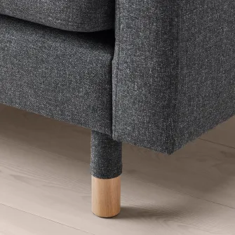 IKEA LANDSKRONA Sezlong complementar, Gunnared gri inchis/metal