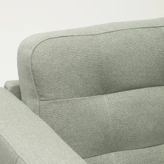 IKEA LANDSKRONA Sezlong complementar, Gunnared verde deschis/lemn