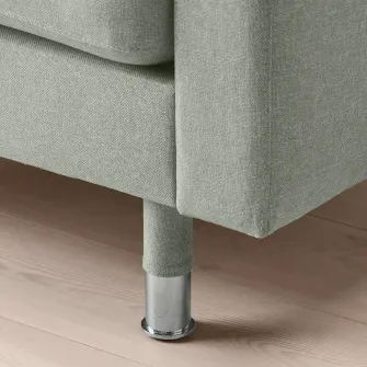 IKEA LANDSKRONA Sezlong complementar, Gunnared verde deschis/metal