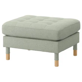 IKEA LANDSKRONA Taburet, Gunnared verde deschis/lemn