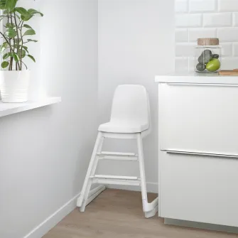 IKEA LANGUR Scaun junior, alb