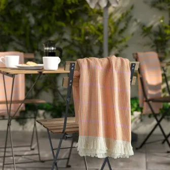 IKEA LAPPKATTFOT Patura, portocaliu deschis/roz, 130x170 cm