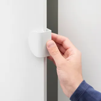 IKEA LATMASK Maner cu clips, alb, 60 mm 2 buc.