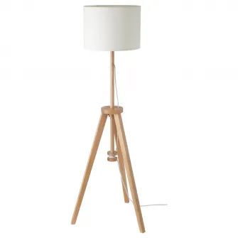 IKEA LAUTERS Lampadar, frasin/alb