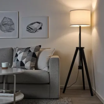 IKEA LAUTERS Lampadar, maro frasin/alb