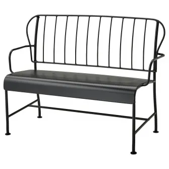 IKEA LÄCKÖ Canapea 2 locuri exterior, gri