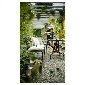 IKEA LÄCKÖ Canapea 2 locuri exterior, gri
