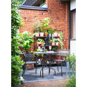 IKEA LÄCKÖ Masa exterior, gri, 70 cm