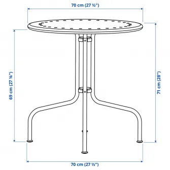IKEA LÄCKÖ Masa+2 scaune exterior, gri/Frösön/Duvholmen bej