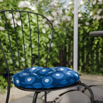 IKEA LÄCKÖ Masa+2 scaune exterior, gri/Klösan albastru inchis, 70 cm