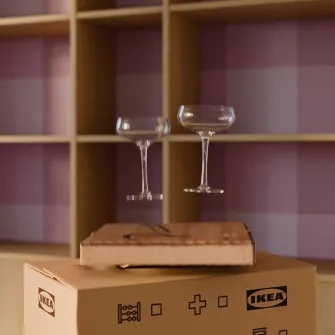 IKEA LÅDMAKARE Ansamblu depozitare+usi glisante, cu 6 polite/aspect stejar, 159x35x212 cm