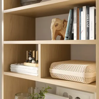 IKEA LÅDMAKARE Organizator compartimentat, aspect stejar, 76x34x24 cm