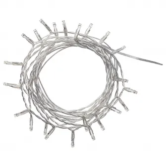 IKEA LEDFYR Ghirlanda luminoasa LED 24bec, interior argintiu