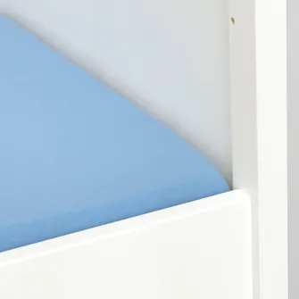 IKEA LEN Cearsaf cu elastic pentru patut, bleu, 60x120 cm