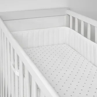IKEA LEN Protectie patut, alb, 60x120 cm