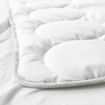 IKEA LENAST Pilota pentru patut, alb/gri, 110x125 cm