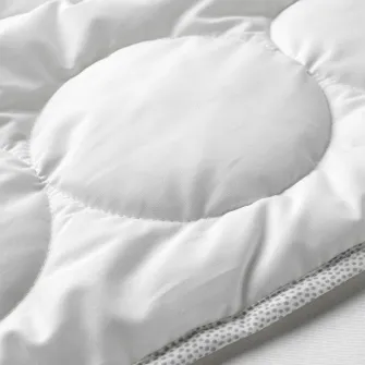 IKEA LENAST Pilota pentru patut, alb/gri, 110x125 cm