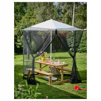 IKEA LERHOLMEN Masa picnic, acacia exterior