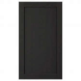 IKEA LERHYTTAN Front masina spalat vase, vopsit negru, 45x80 cm