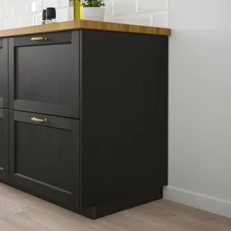 IKEA LERHYTTAN Panou, vopsit negru, 39x240 cm