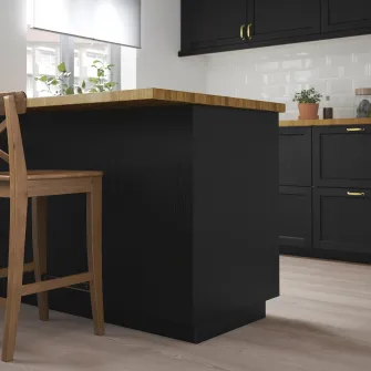 IKEA LERHYTTAN Panou, vopsit negru, 39x240 cm