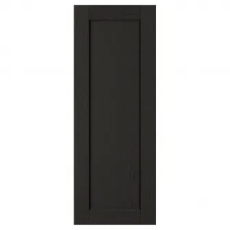 IKEA LERHYTTAN Usa, vopsit negru, 30x80 cm