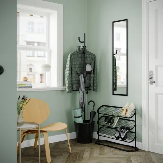 IKEA ÄLGANÄS Set mobilier hol, 2 piese, negru