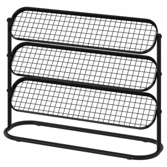 IKEA ÄLGANÄS Suport pantofi, negru, 76x24x59 cm