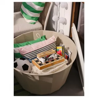 IKEA LÅGASKÄR Masa auxiliara, exterior, bej