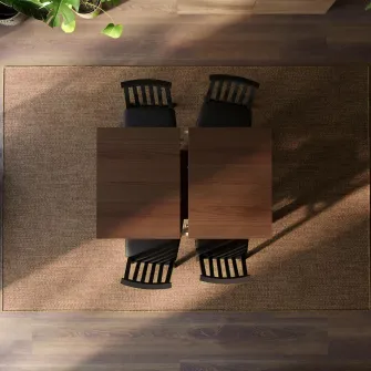 IKEA ÅLHULT Masa extensibila, negru/maro, 120/170x80 cm