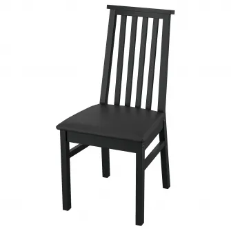 IKEA ÅLHULT Scaun, negru/Bomstad negru