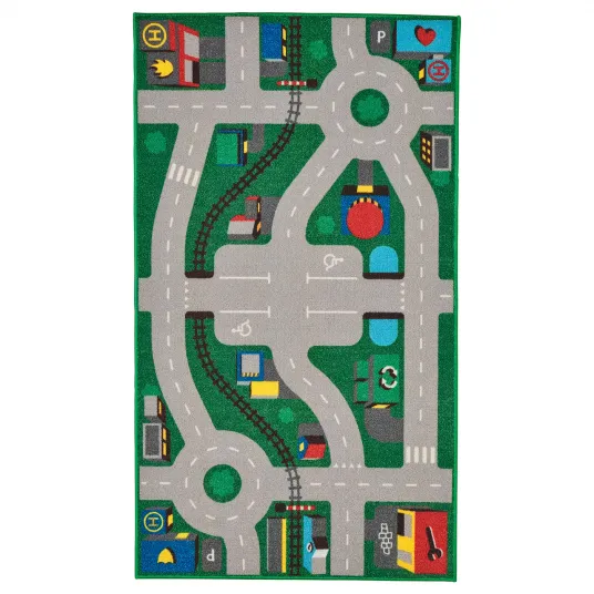 IKEA LILLABO Covor, verde, 75x133 cm