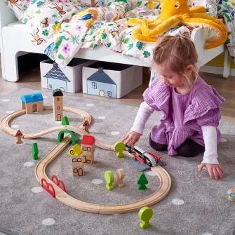 IKEA LILLABO Set tren cu sine, 45 piese