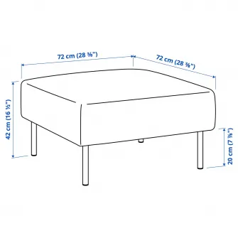 IKEA LILLEHEM Modul 1 loc, Gunnared maro-rosu/lemn