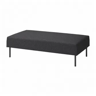 IKEA LILLEHEM Modul 2 locuri, Gunnared/gri inchis metal