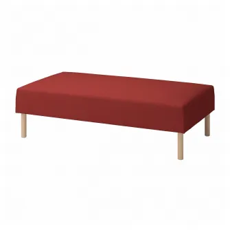 IKEA LILLEHEM Modul 2 locuri, Gunnared/maro-rosu lemn