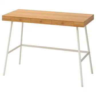 IKEA LILLÅSEN Birou, bambus, 102x49 cm