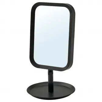 IKEA LINDBYN Oglinda de masa, negru, 14x27 cm