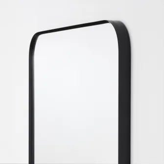 IKEA LINDBYN Oglinda, negru, 28x60 cm