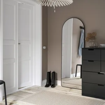 IKEA LINDBYN Oglinda, negru, 60x170 cm