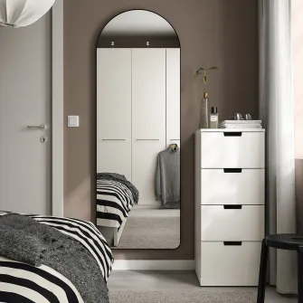 IKEA LINDBYN Oglinda, negru, 60x170 cm