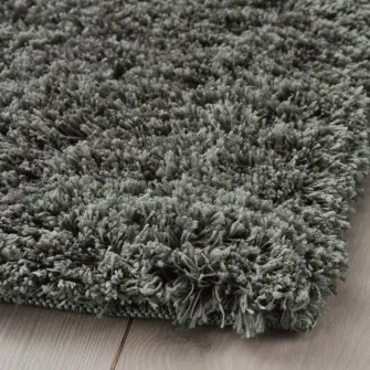 IKEA LINDKNUD Covor, fir lung, gri inchis, 80x150 cm